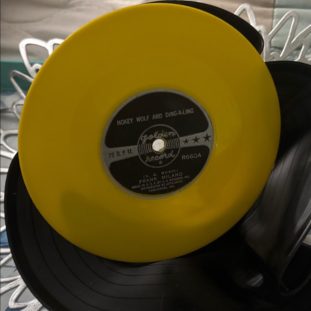 Hokey Wolf and Ding-A-Ling" Golden Record 78 RPM , Frank Milano